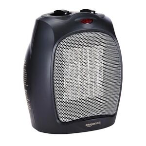 Renewed Amazon Basics Portable Ceramic Space Heater Black 1500w